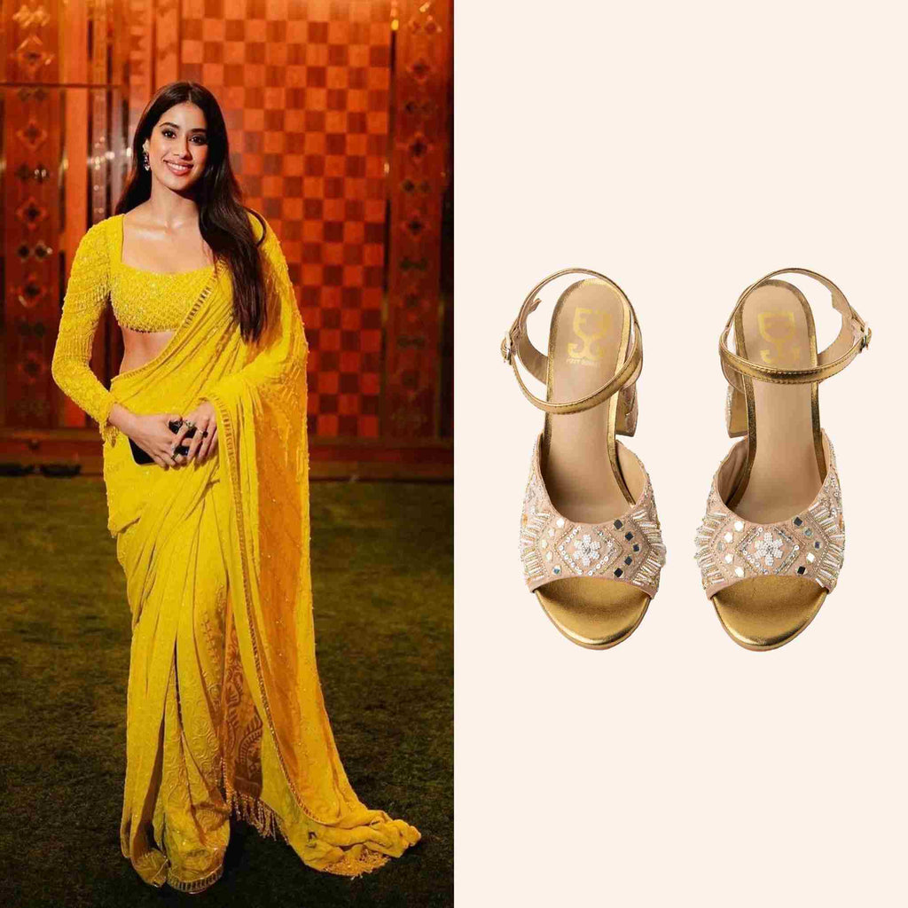 Janhvi Kapoor in Athena Tower Heels