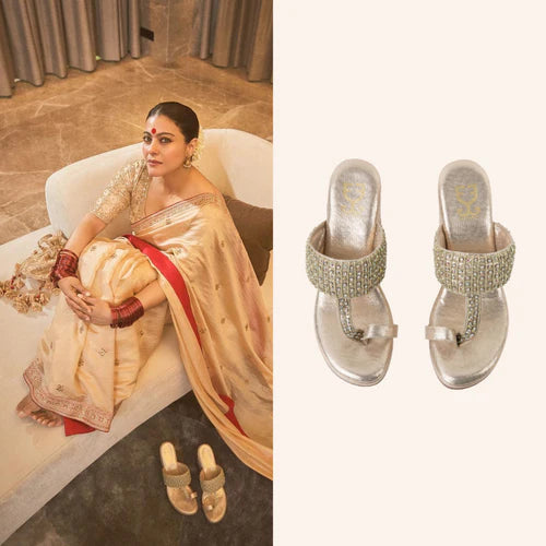 Kajol Devgan in Hollywood High Kolha Wedge