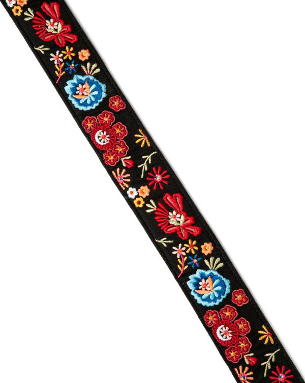 Midnight Garden Embroidered Strap